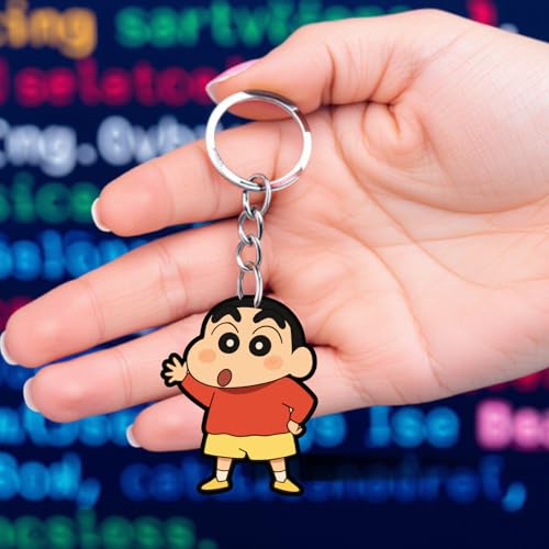 Image of Acrylic Anime & Cartoon Theme Keychain For Bike & Car | Birthday Return Gift For Kids | Gift For Girls & Boys