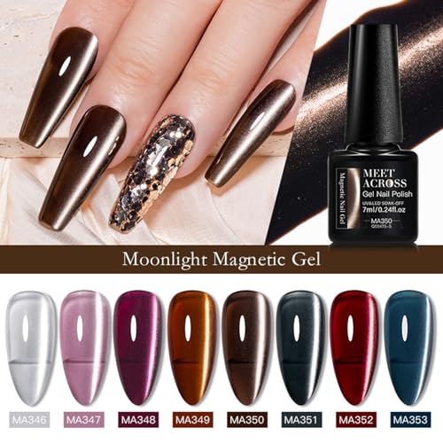Set de 12 esmaltes de gel Cat Eye MEET ACROSS miniatura 3