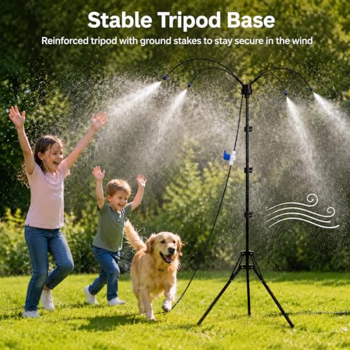 DLPL Standing Misters for Outside Patio, 5.3Ft Adjustable Misting System by DLPL - Used condition - Image 5