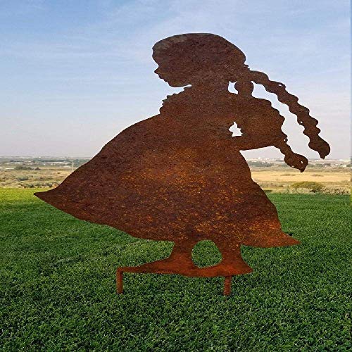 Statues de silhouette en métal au design moderne et durable