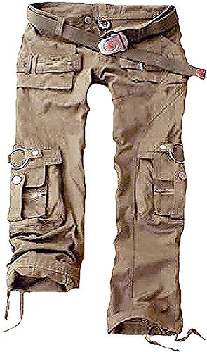 Juicy Trendz Womens Trousers Army Military Ladies Casual Cargo Pant Khaki