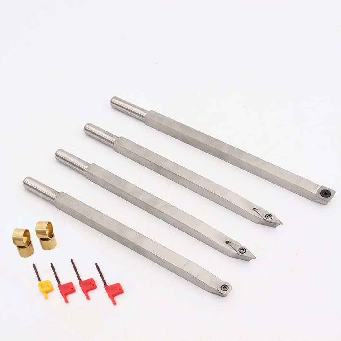 Strumento per tornitura in legno di carburo con punta per tornio, per hobbisti in legno, fai da te o falegname (manico non incluso). Barre quadrate per filettature a rombo