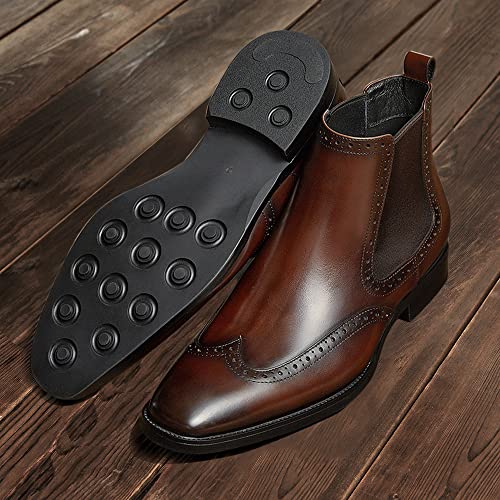 Image of Men's Chelsea Boots Mens Genuine Leather Dress Boots