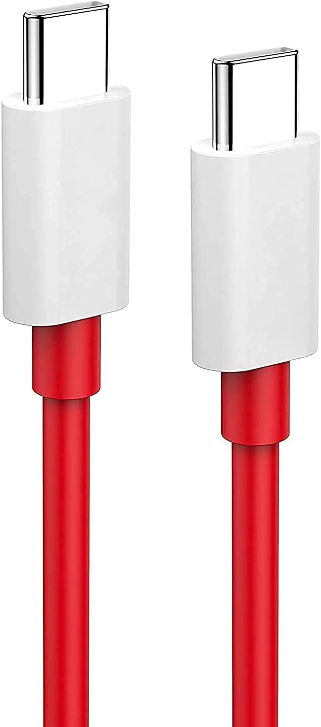 MUXA 65 Watt Dash Charging Type C To C Cable 3FT 5V 4A Fast Charge Data Cable for One Plus 8/8T, OnePlus 7, OnePlus 6T/ 6, OnePlus 5T/ 5,OnePlus 3T/3 (One Plus Cable,Type C) By Blackwik
