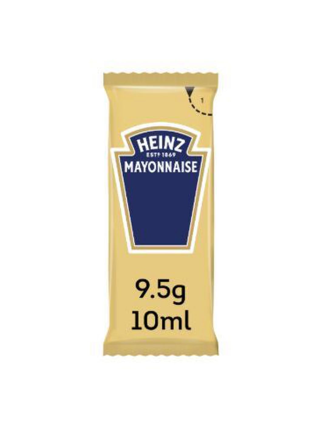 Heinz Mayonesa Monodosis 9,5 g Huevos Gallinas Camperas Sin Gluten Apta Vegetarianos Formato Individual Hostelería 25Uni