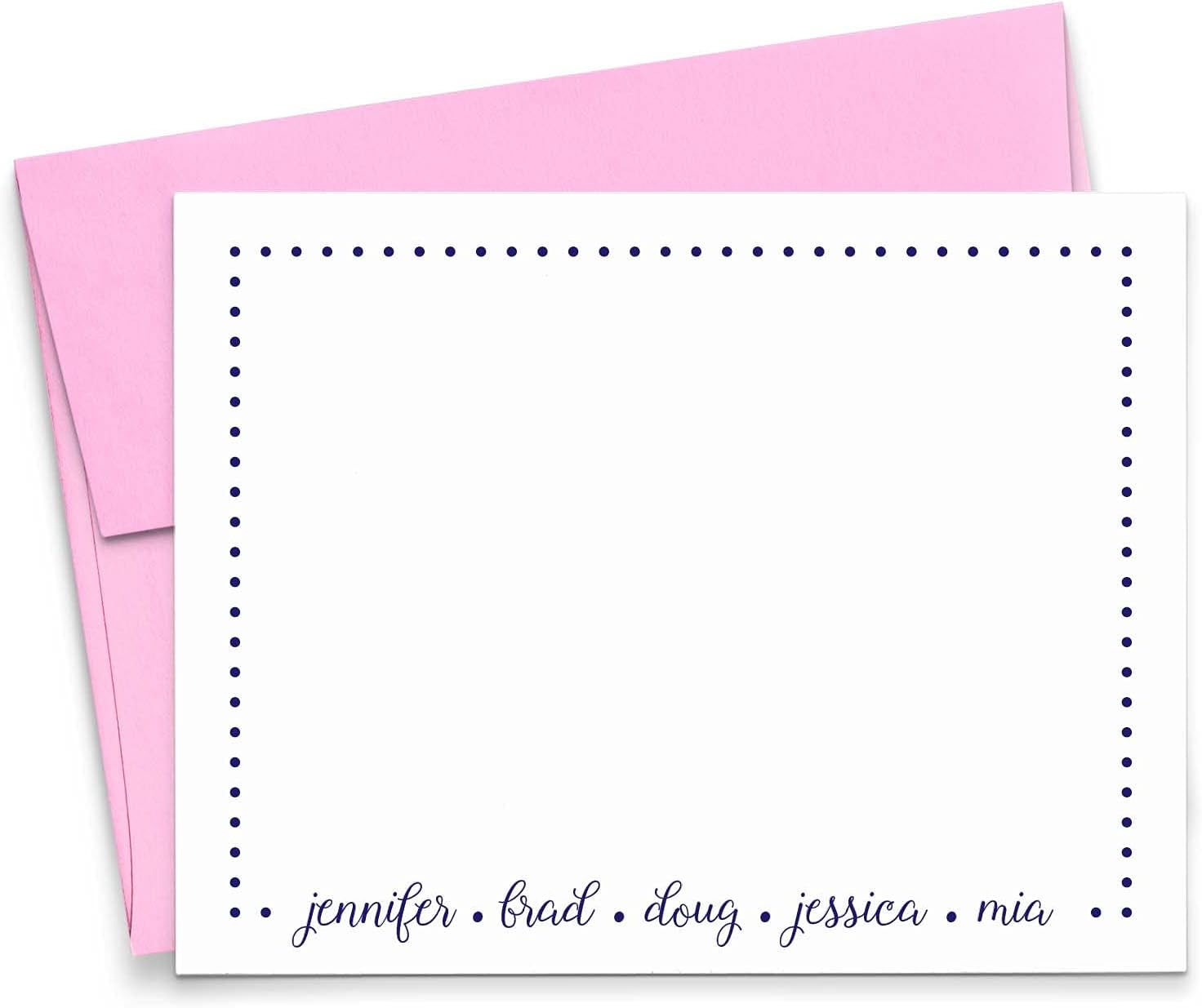 Personalized Family Stationery Set, New Home Gift Ideas, Personalized Family Note Cards, Housewarming Gifts for Couple, Your Choice of Colors and Quantity