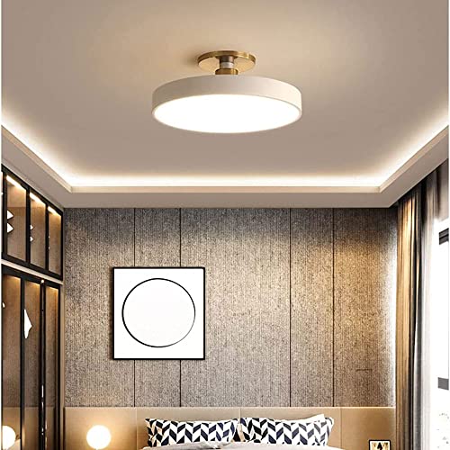 Plafonnier LED rond dimmable en fer forgé et acrylique pour salon - 4
