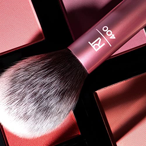 Real Techniques Ultra Plush Blush Makeup Brush, For Loose, Cream, or Pressed Blush, Rosy Glow Cheeks, Fluffy Powder Brush, Aluminum Ferrules, Synthetic Bristles, Vegan & Cruelty Free, 1 Count