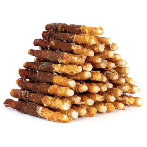 MON2SUN Dog Treats, Triple Flavor 5 Inch Chicken Liver Duck