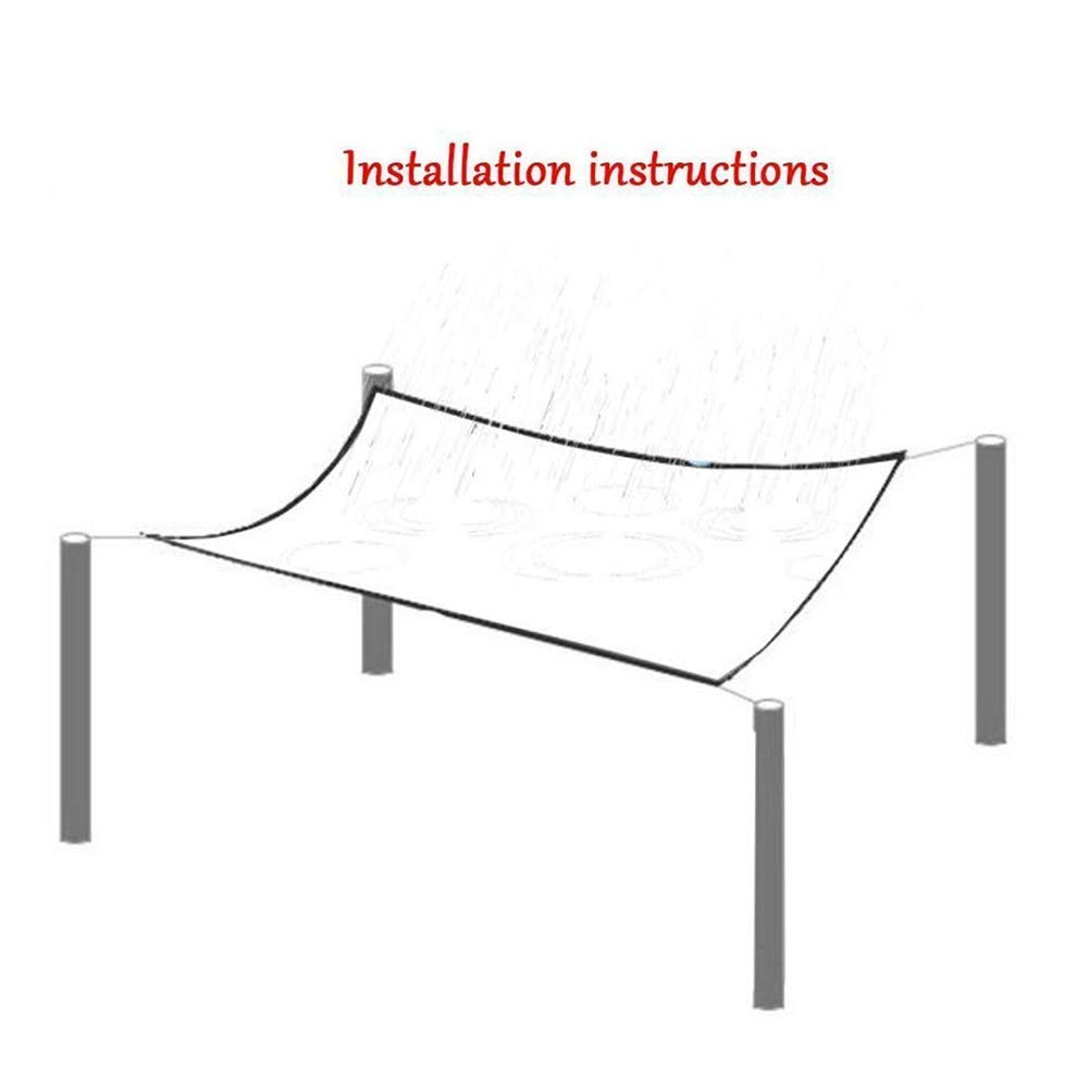 Bâche imperméable et résistante avec œillet en métal - Protection solaire durable pour camping en plein air - Disponible en 18 tailles