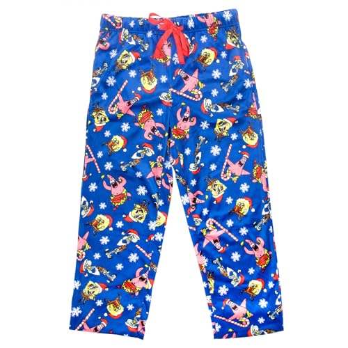 SpongeBob SquarePants and Patrick Candy Cane Fun Men's Sleep Pants