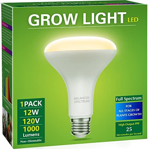 Briignite LED Grow Light Bulb, BR30 Grow Light Bulbs, Full Spectrum