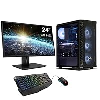 Sedatech Expert Gaming PC Paket • Intel i7-9700F 8X 3.0GHz • Radeon RX6600 XT • 8GB RAM • 500GB SSD M.2 • 2TB HDD • WLAN • Windows • Desktop Computer + 24" LED Monitor Full HD + Maus/Tastatur