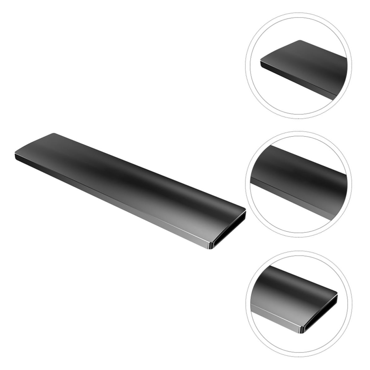 Mechanische Tastatur Handballenauflage für 104 Tasten | Schwarz, Stabile Oberfläche mit Feiner Verarbeitung, Einfache Montage, Passend für Mechanische Tastaturen
