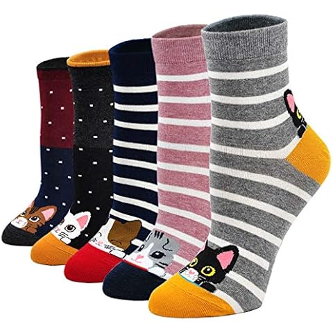 Chaussettes Fantaisie PUTUO en Coton Cover