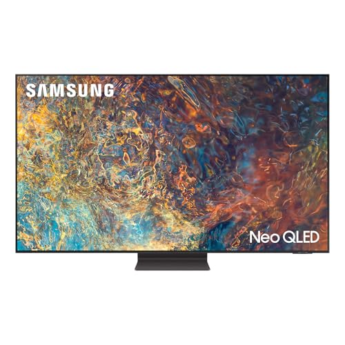 Samsung QE75QN95AATXZT Smart TV 75' Neo QLED 4K, Ultra HD, Processore Neo Quantum 4K con IA, Quantum HDR, OTS+, HDMI 2.1, Wi-Fi, NeoSlim design, Carbon Silver, 2021, Alexa, Google Assistant