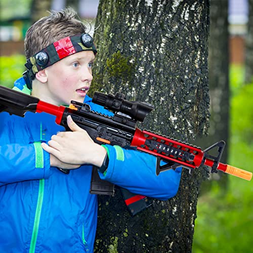 Electric Gel Ball Blaster - Automatic And Manual Mode Splatter Blaster With 30000+ Water Beads And Goggles For Outdoor Activities And Shooting Team Game Blaster For Aldult Ages 12+，Black #TOP5