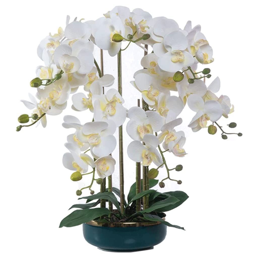 Ngdfgr As Known Artificial Flower 7 Artificial Phalaenopsis Flowers Potted Orchids Artificial Plants Artificial Flowers Decorative Artificial Flowers Beautiful Shape
