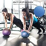 ElwynnLane 9 Inch Exercise Pilates Ball Mini Exercise Barre Ball for Yoga,Stability Exercise Training Gym Anti Burst and Slip Resistant Balls Physical Therapy Improves Balance, Core Strength - Image 2