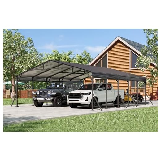 20x24 Galvanized Steel Roof Carport