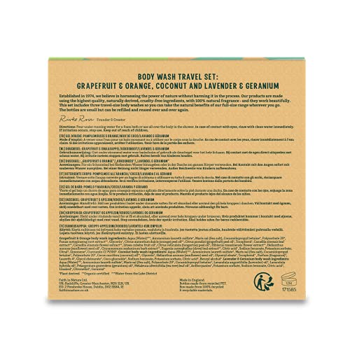 Faith In Nature 3 x 100ml Natural Body Wash Travel Gift Set, Vegan & Cruelty Free, No SLS or Parabens - Image 4