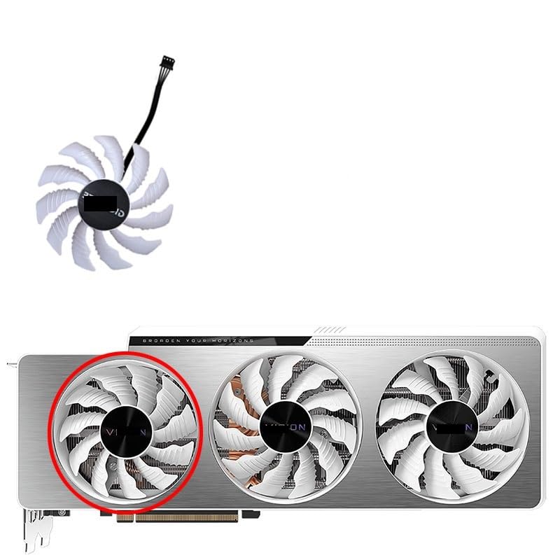 Componentes de computadora Ventilador de gráficos GIGABYTE 82mm 87mm PLA09215S12H Compatible con RTX 3070 3080 Ti RTX 3090 Vision OC 3X ventilador de tarjeta de vídeo(FAN A)