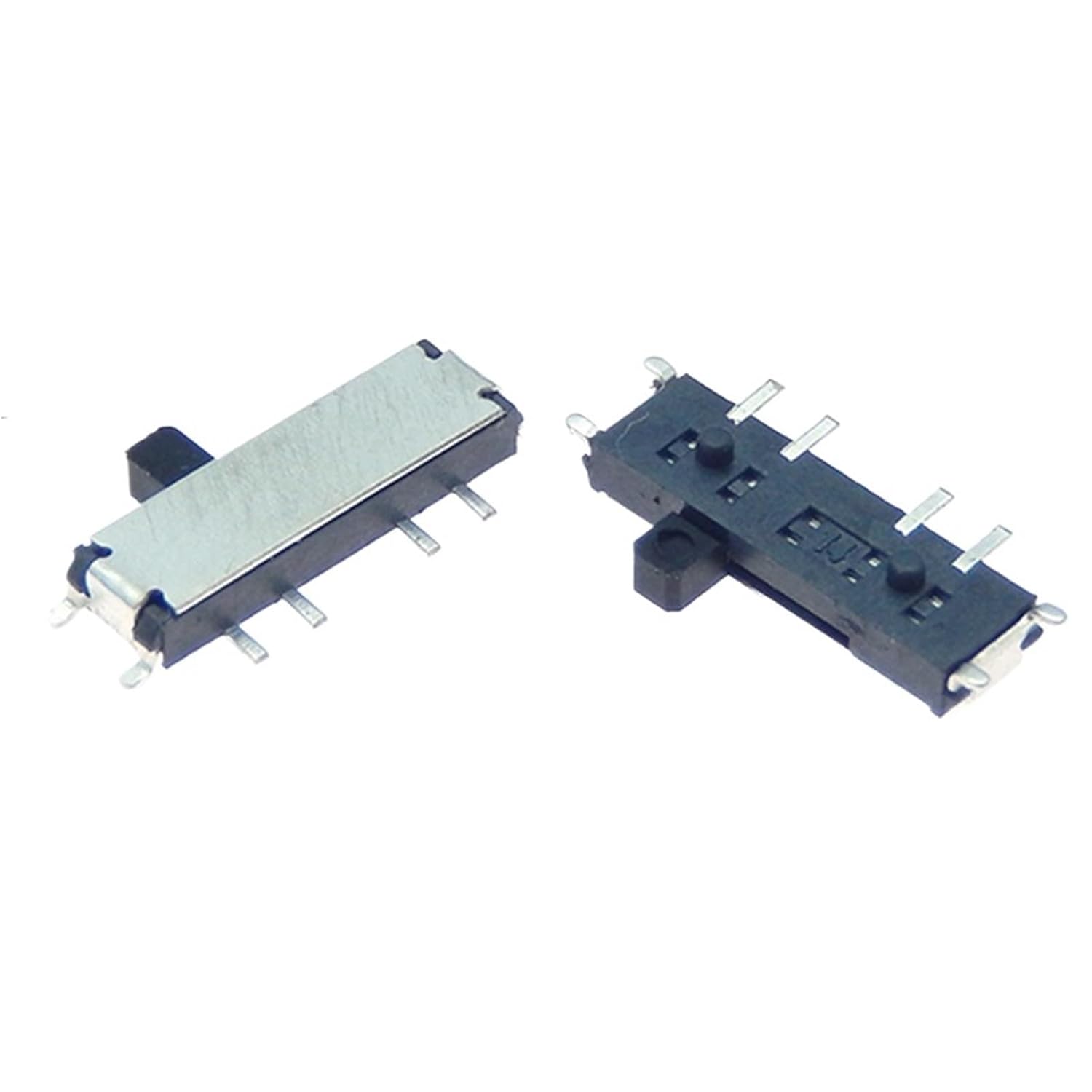 1/10PCS MSK-13C01 Miniature Slide Switch 8 Pin 1P3T SP3T ON-ON-ON Right Angle SMT/SMD PCB 1.50mm Height(10pcs)