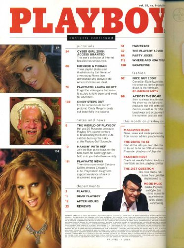 Playboy Enterprises Hugh Hefner Playboy Magazine July 2008 Cindy Margolis thumb #2