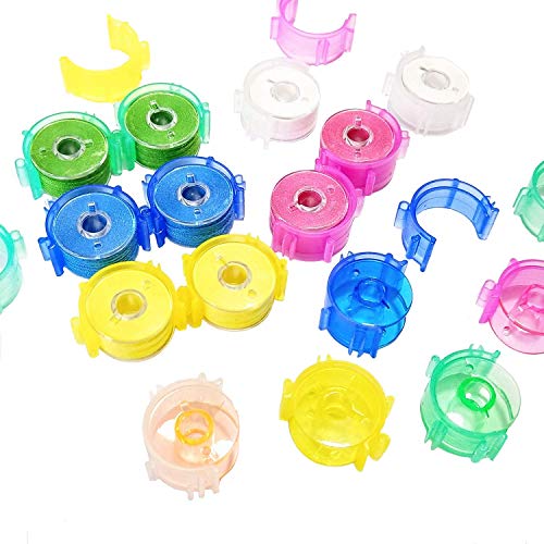 Image of YEQIN 100 pcs /Pack Sewing Bobbin Small Clips Sewing Tool Clip Accessory Bobbin Holder Clips Colorful Thread Clips Holder Tool