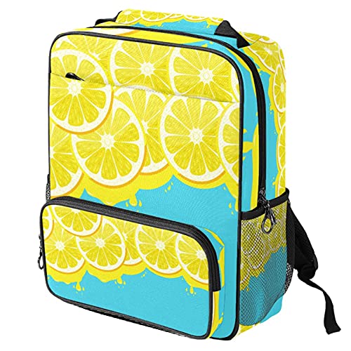 Sac de travail tendance avec imprimé bleu citron protecteur et léger