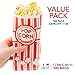 1 Oz Popcorn Bag, Red and White Disposable Carnival Popcorn Bags, 100 Count