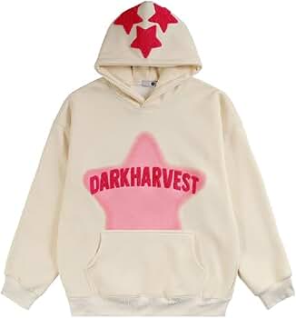 Amazon.com: COOLMONAR Womens Star Graphic Hoodie Streetwear