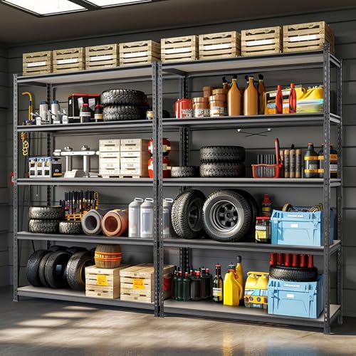 Image of WORKPRO 5-Tier Adjustable Metal Shelving, 36 inchWx18 inchDx72 inchH,4000LBS Capacity