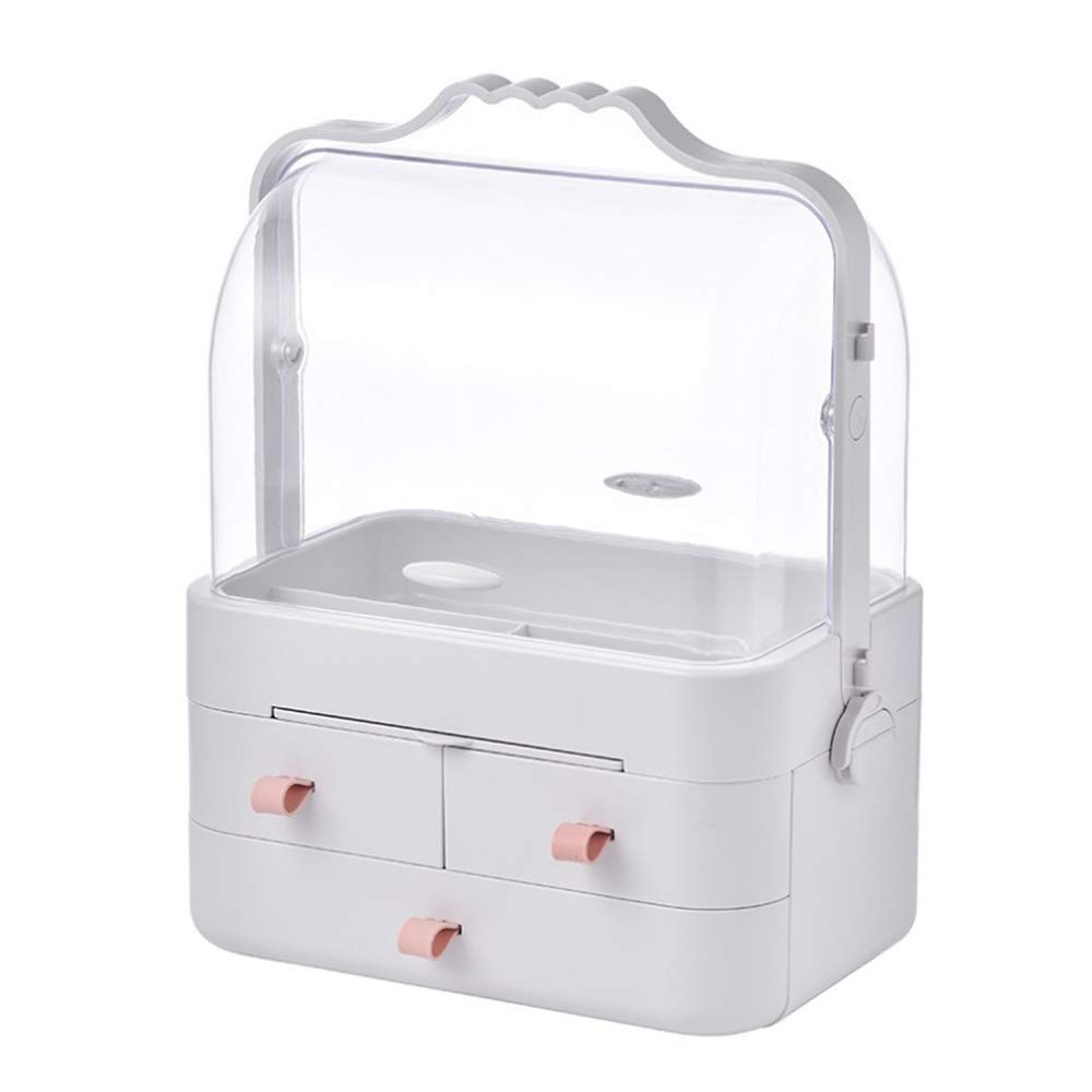Caja Maquillaje Organizador Bandeja de cosméticos Caja de Almacenamiento Multifuncional para Maquillaje y Accesorios Saludable