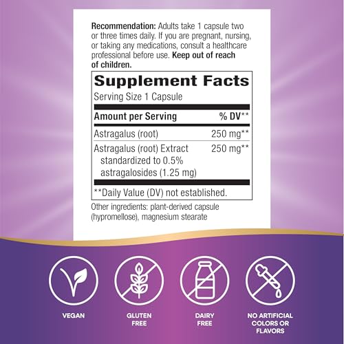 Nature's Way Astragalus Premium Extract, Supports Immune Health*, 60 ct - image 5