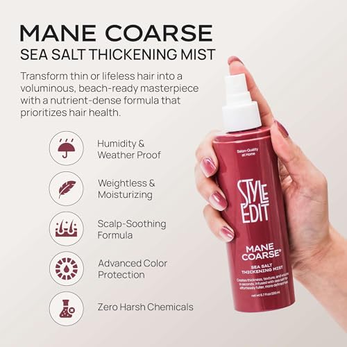 STYLE EDIT MANE COARSE Spray de Sal Marina para Cabello 6.7 oz miniatura 7