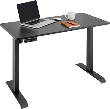Elektrikli Yükseklik Ayarlı Oyuncu ve Ofis Çalışma Masası 3 Hafızalı Kontrol Paneli, Tek Motorlu, Sessiz, Siyah (150x60)