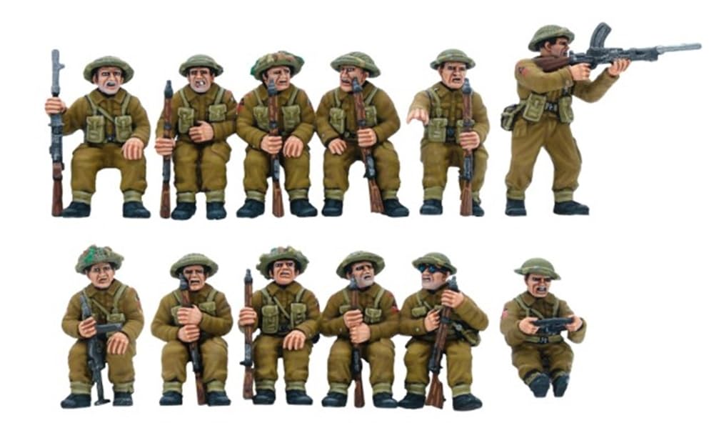 Warlord Games Bedford QLT Troop Transport – Camion miniature en plastique de l'armée britannique 1:56/28 mm pour l'action de boulons, figurines très détaillées de la Seconde Guerre mondiale