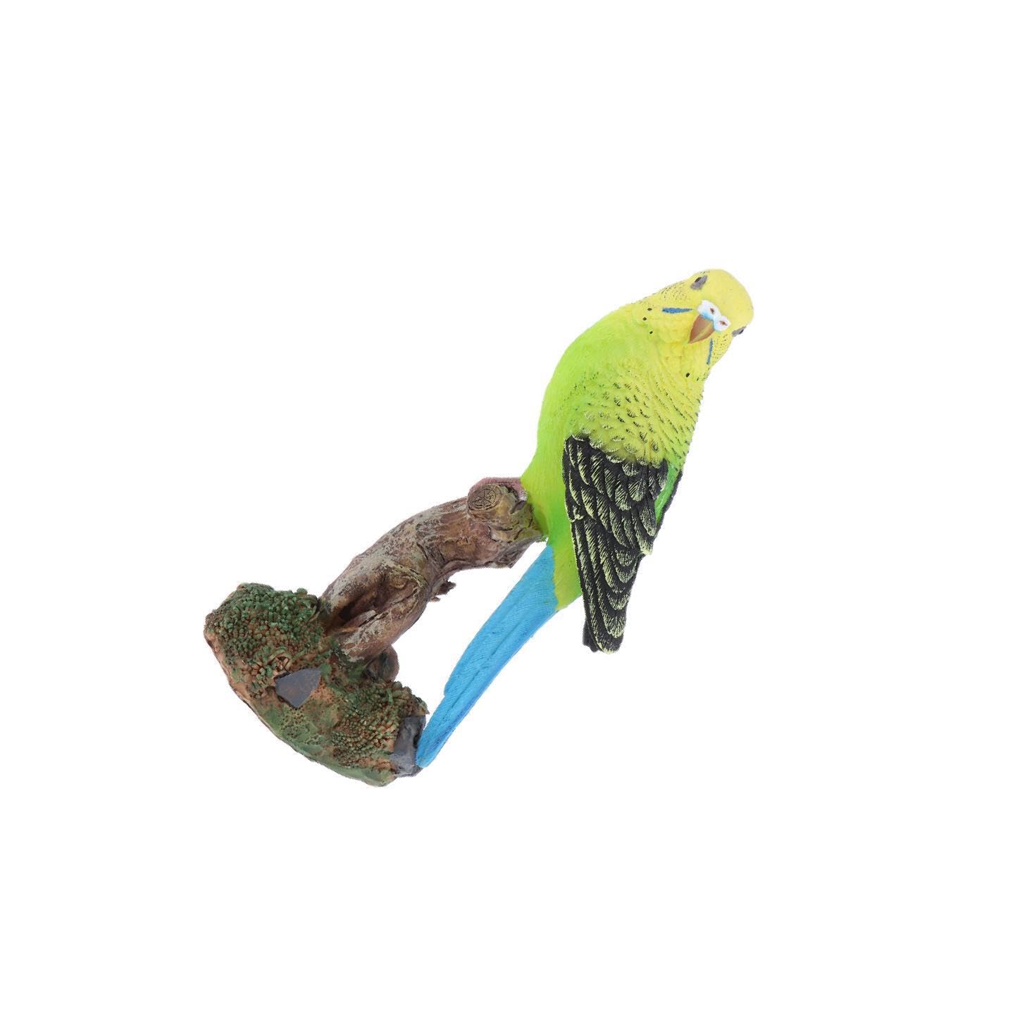 Mophrati Miniature Figurine For Garden Exquisite Workmanship For Family Friends Photography Artificial Figurines Cockatoo Figurine Miniature