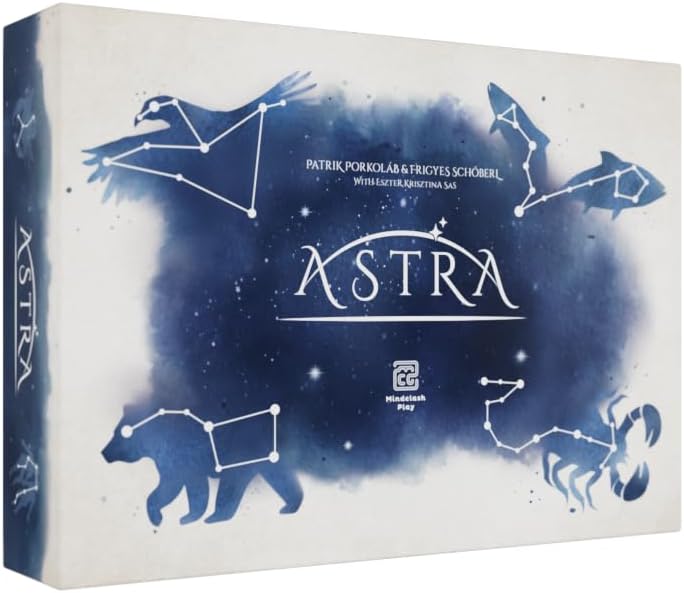 Mindclash Games Astra - Constellation Discovery Base Game for 2-5 Players | Tactical Bidding & Star Exploration | Quick to Learn, Great for Families