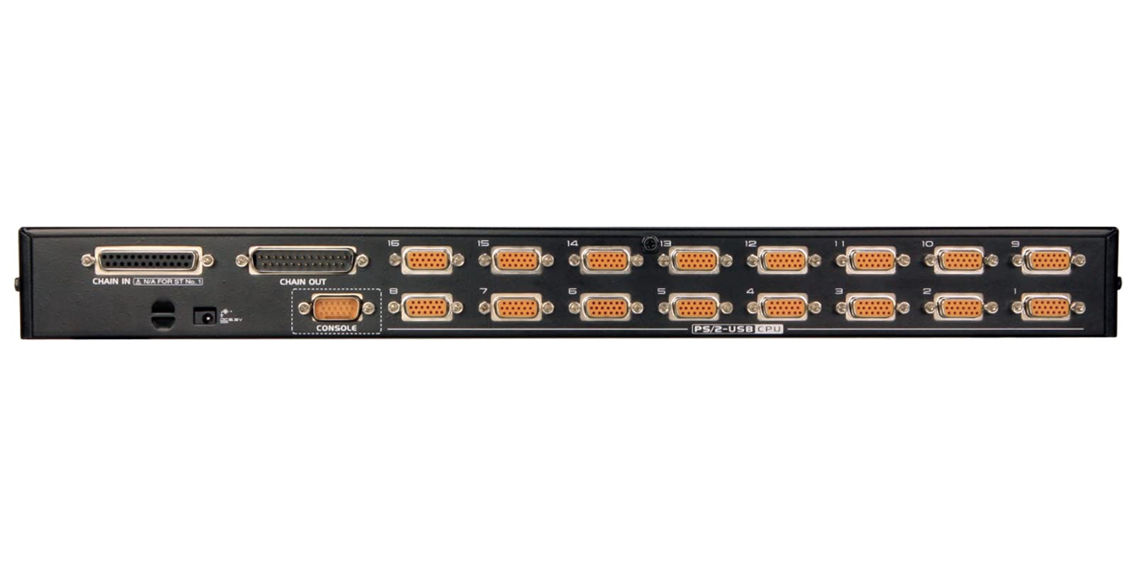 Aten CS1716A commutateur écran, Clavier et Souris Grille de Montage Noir