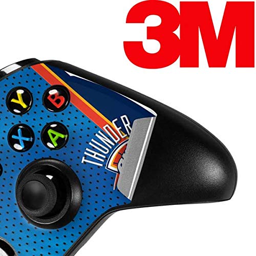 Skinit Decal Gaming Skin Compatible with Xbox One S Controller - Officially Licensed NBA Oklahoma City Thunder Blue Jersey Design
