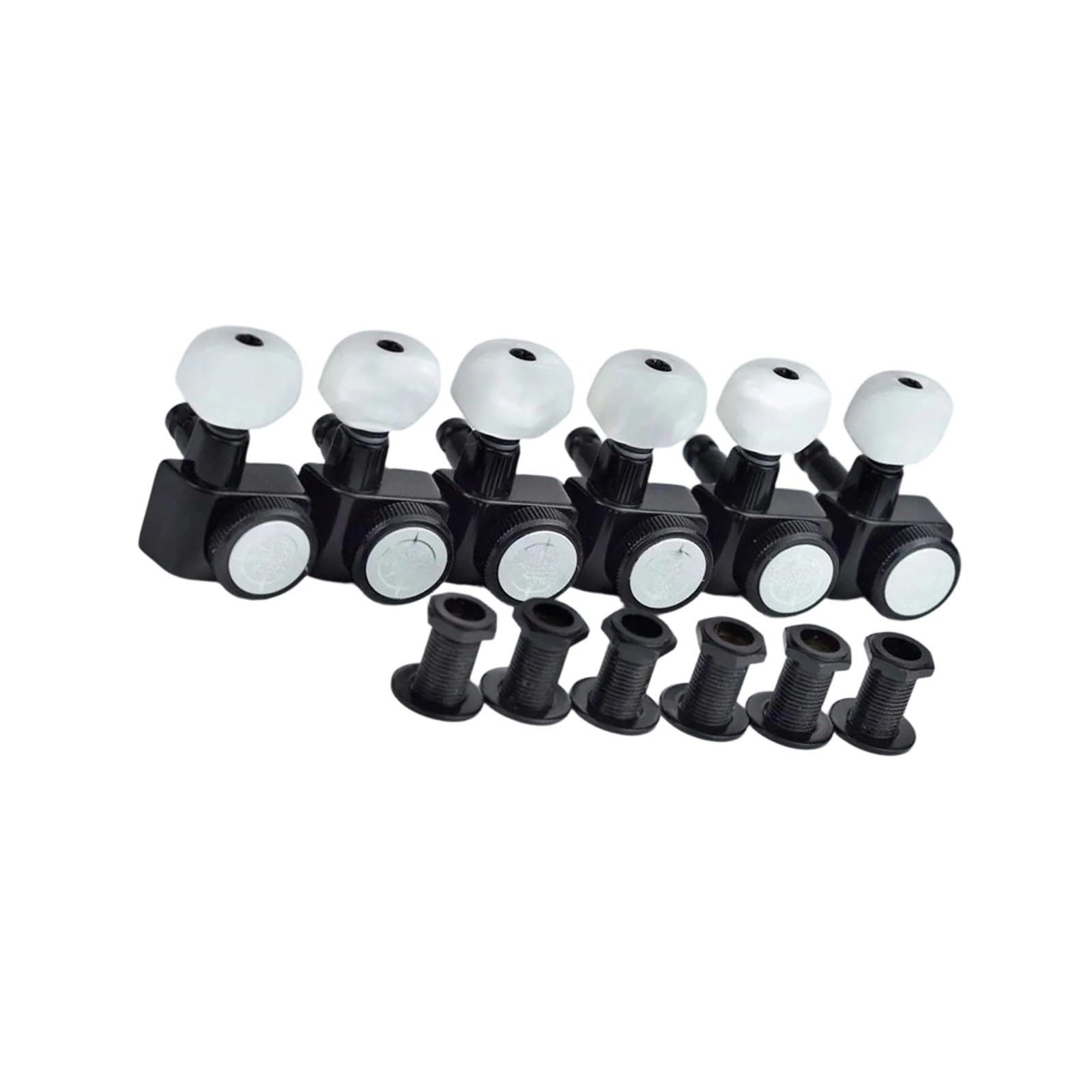Clavijas De Afinación Guitarra Con Bloqueo Color Negro (diseño Sin Tornillos) Clavijas Guitarra