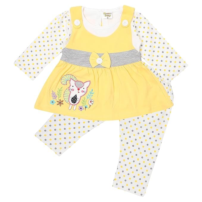 Image of NammaBaby Baby Girl's A-Line Mini Frock Dress (Pack of 1)