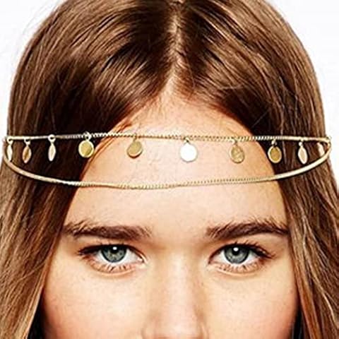 Runmi Headchains dorado en capas de baile Cover