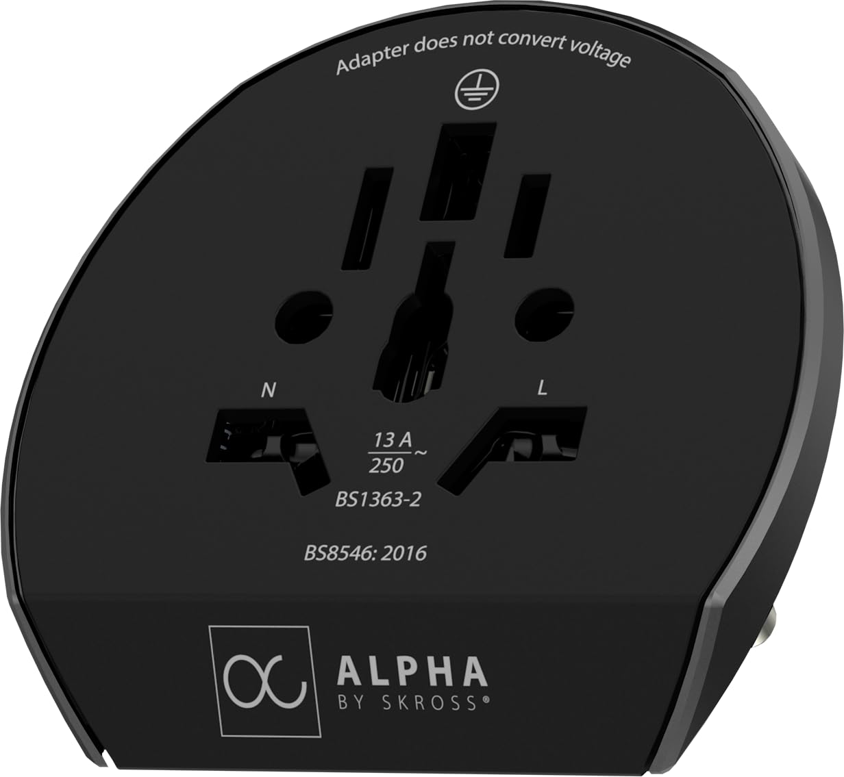 SKROSS - Alpha von Skross + 4 USB - Universal Reiseadapter von der Welt bis zur Welt - Spannung und Kraft: 100V - 1000W/250V - 2500W - 10a für Laptop und Haartrockner + 4 USB (24W - 4,8a)