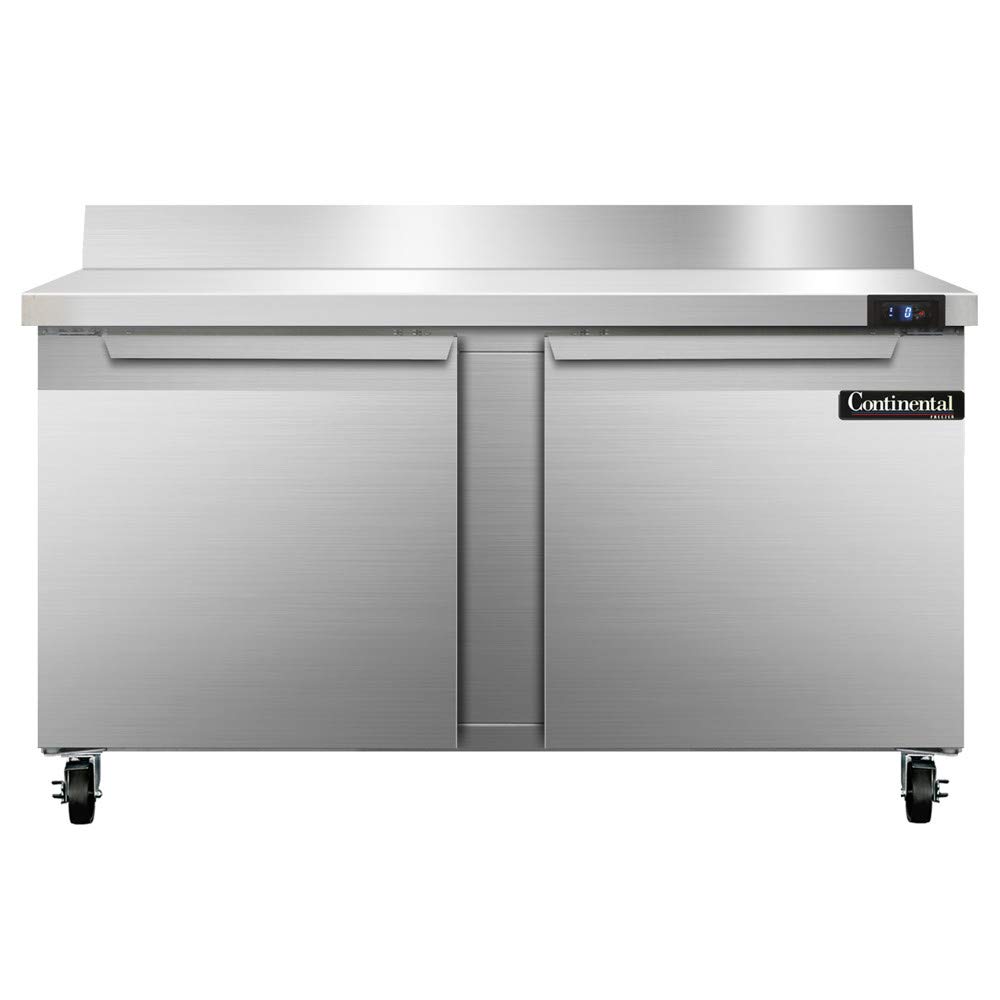 Two Section Work Top Freezer 60" W by Continental Refrigerator – Model SWF60-BS