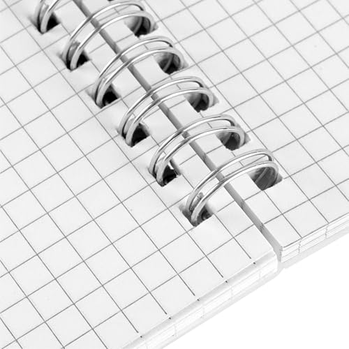 Carnet de notes A4 à petits carreaux avec reliure spirale 80 feuilles - 3