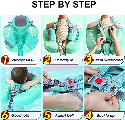 Upgrade Baby Solid Swimming Float Non-Inflatable Swim Rings Training For Bathtub Pools Swimming Training Tools (Green) #TOP5