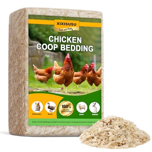 Pine Shavings for Chickens - 1lb Natural Chicken Coop Bedding | Soft Wood Shavings for Hens Baby Chicks Rabbits Hamsters Gerbils and Chinchillas | Hemp Bedding for Chickens